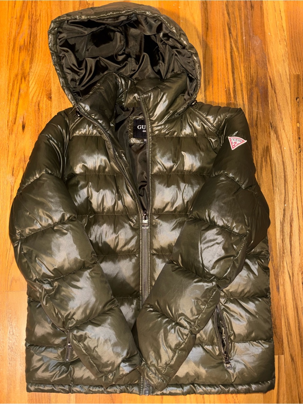 Guess Olive Puffer Jacket